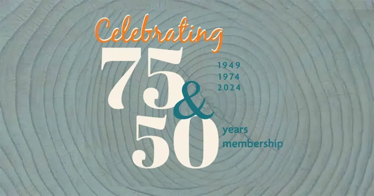celebrating 75 and 50 years NHLA members in the May 2024 edition of Hardwood Matters magazine online